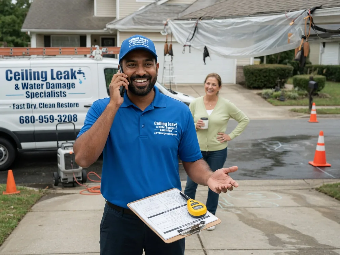 Ceiling Leak Cleanup Weleetka, OK FAQs